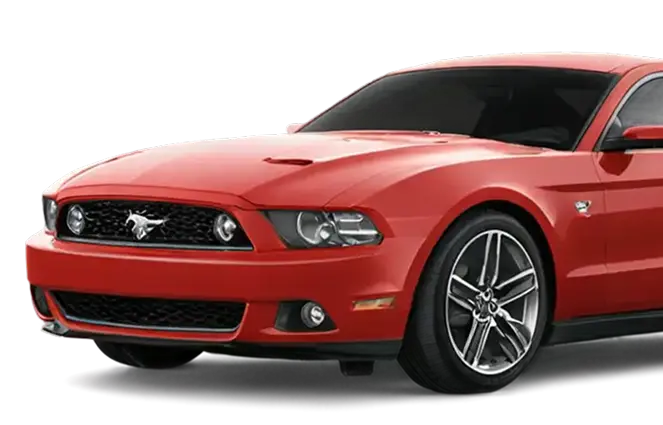 Red Mustang Car